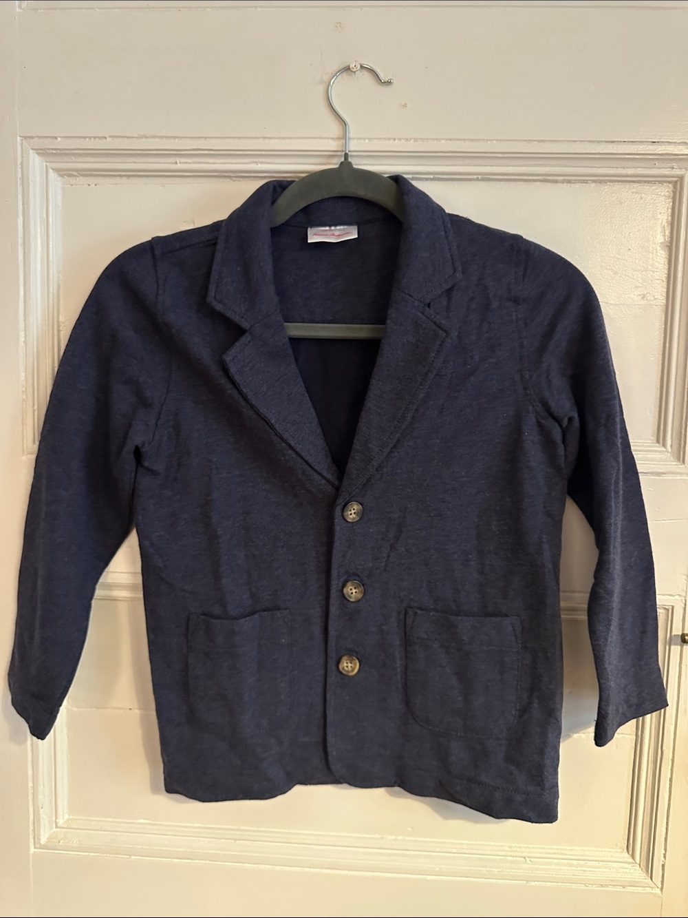 Hanna Andersson Deep Navy Knit Blazer for Kids